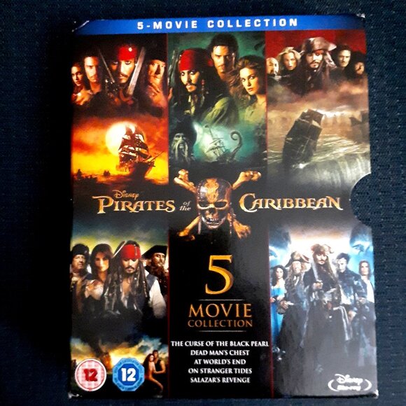 PIRATES OF THE CARIBBEAN 1-5 [Blu-ray Box Set] Complete All 5-Movie Collection - Picture 1 of 8